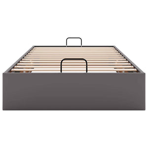 vidaXL Ottoman Bed Frame Grey 80x200 cm Faux Leather