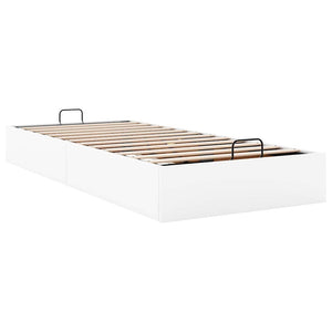 vidaXL Ottoman Bed Frame White Artificial Leather 90x190 cm without Mattress