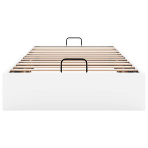 vidaXL Ottoman Bed Frame White Artificial Leather 90x190 cm without Mattress