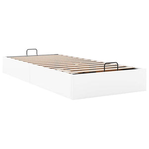 vidaXL Ottoman Bed Frame without Mattress White 90x200 cm Faux Leather