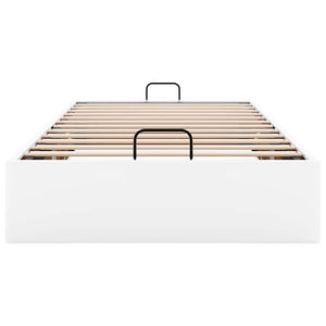 vidaXL Ottoman Bed Frame without Mattress White 90x200 cm Faux Leather