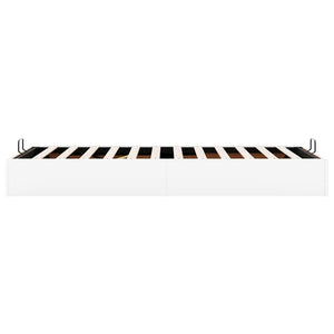 vidaXL Ottoman Bed Frame without Mattress White 90x200 cm Faux Leather
