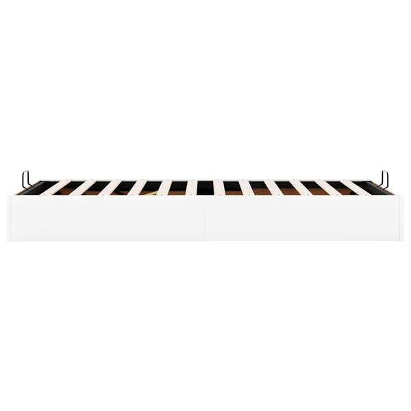 vidaXL Ottoman Bed Frame without Mattress White 90x200 cm Faux Leather