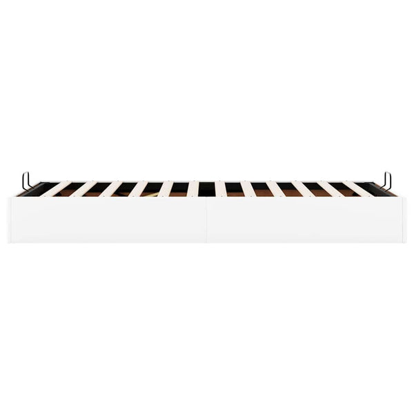 vidaXL Ottoman Bed Frame No Mattress White 100x200 cm Faux Leather