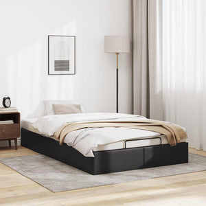 vidaXL Ottoman Bed Frame without Mattress Black 120x200 cm Faux Leather