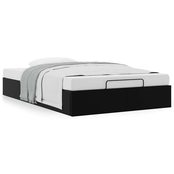vidaXL Ottoman Bed Frame without Mattress Black 120x200 cm Faux Leather