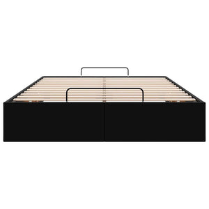 vidaXL Ottoman Bed Frame without Mattress Black 120x200 cm Faux Leather