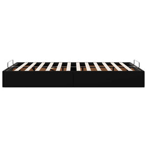vidaXL Ottoman Bed Frame without Mattress Black 120x200 cm Faux Leather