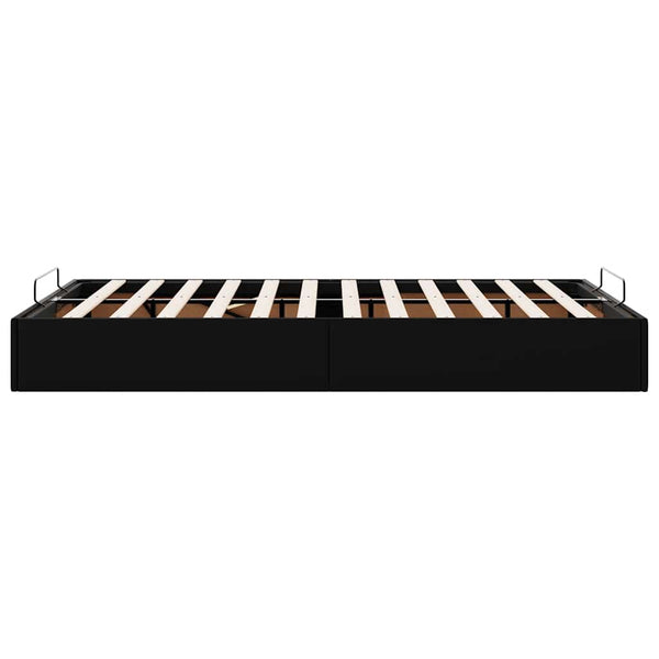 vidaXL Ottoman Bed Frame without Mattress Black 120x200 cm Faux Leather