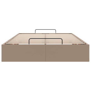vidaXL Ottoman Bed Frame without Mattress Cappuccino 120x200cm Faux Leather