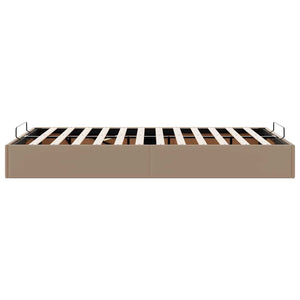 vidaXL Ottoman Bed Frame without Mattress Cappuccino 120x200cm Faux Leather