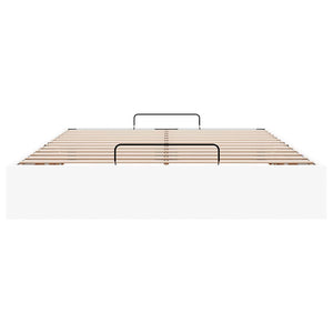 vidaXL Ottoman Bed Frame without Mattress White 140x190 cm Faux Leather