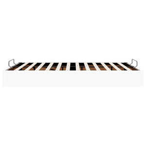 vidaXL Ottoman Bed Frame without Mattress White 140x190 cm Faux Leather