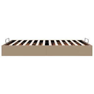 vidaXL Ottoman Bed Frame without Mattress Cappuccino 140x200cm Faux Leather