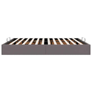 vidaXL Ottoman Bed Frame Grey 160x200 cm Faux Leather (No Mattress)