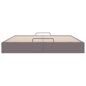 vidaXL Ottoman Bed Frame Grey Artificial Leather 180x200 cm (no mattress)