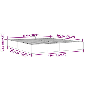 vidaXL Ottoman Bed without Mattress Cappuccino 180x200cm Faux Leather