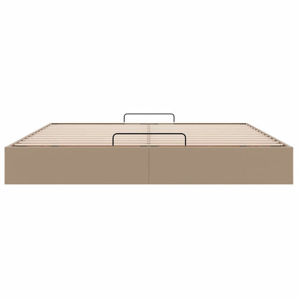 vidaXL Ottoman Bed without Mattress Cappuccino 180x200cm Faux Leather