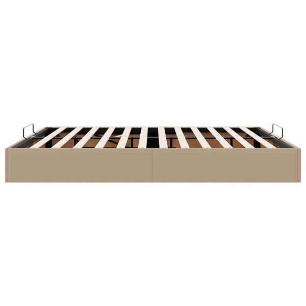 vidaXL Ottoman Bed without Mattress Cappuccino 180x200cm Faux Leather