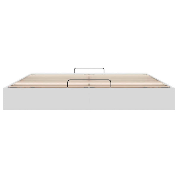 vidaXL Ottoman Bed Frame without Mattress White 200x200 cm Faux Leather