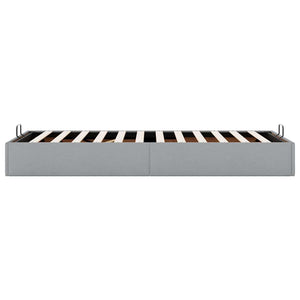 vidaXL Ottoman Bed Frame Light Grey 80x200 cm Fabric (no mattress)