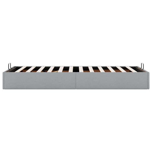 vidaXL Ottoman Bed Frame Light Grey 80x200 cm Fabric (no mattress)