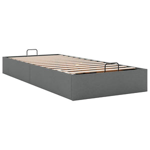 vidaXL Ottoman Bed without Mattress Dark Grey 90x190 cm Fabric