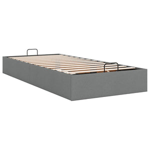 vidaXL Ottoman Bed without Mattress Dark Grey 90x190 cm Fabric