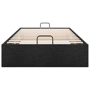 vidaXL Ottoman Bed Frame without Mattress Black 90x190 cm Fabric