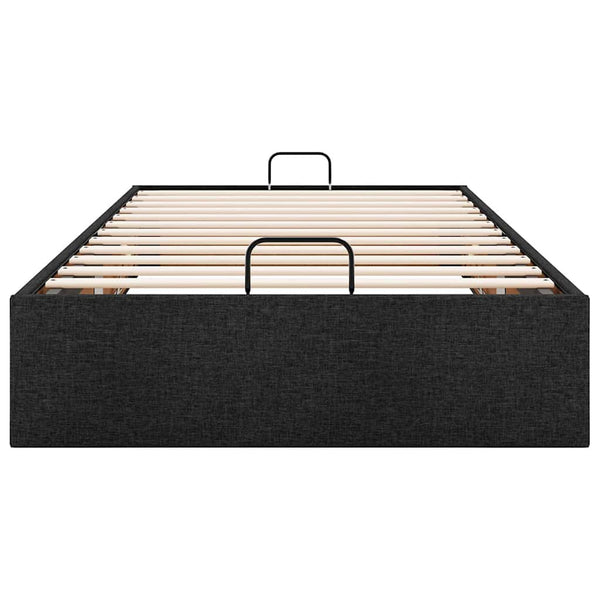 vidaXL Ottoman Bed Frame without Mattress Black 90x190 cm Fabric