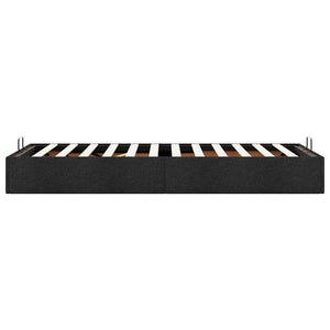 vidaXL Ottoman Bed Frame without Mattress Black 90x200 cm Fabric