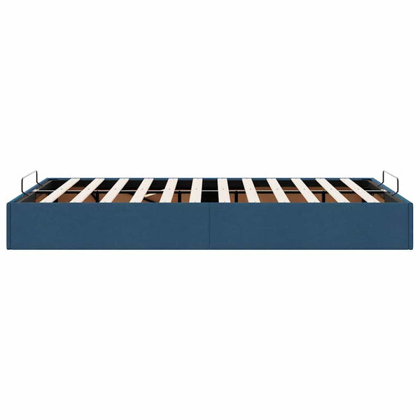 vidaXL Ottoman Bed Frame Blue 120x190 cm Fabric (no mattress)
