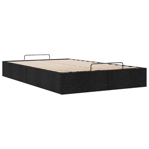 vidaXL Ottoman Bed Frame without Mattress Black 120x200 cm Fabric