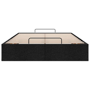 vidaXL Ottoman Bed Frame without Mattress Black 120x200 cm Fabric
