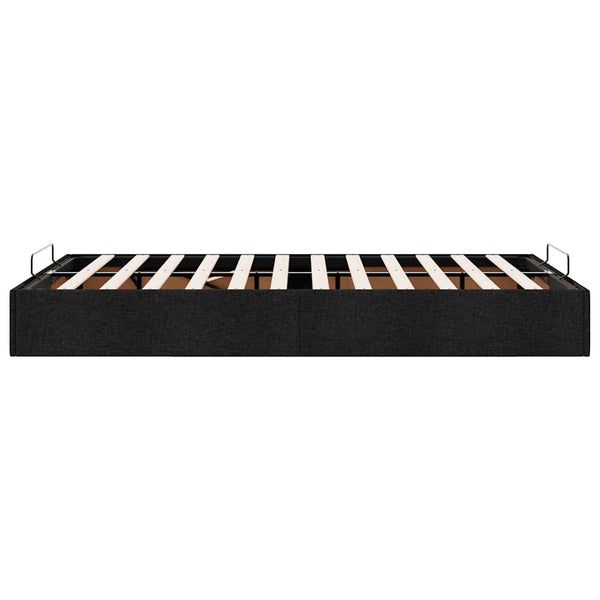 vidaXL Ottoman Bed Frame without Mattress Black 120x200 cm Fabric