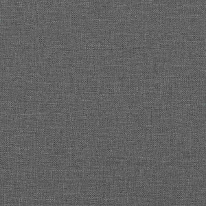 vidaXL Ottoman Bed Frame Dark Grey 140x190 cm Fabric (no mattress)