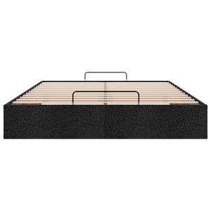 vidaXL Ottoman Bed Frame without Mattress Black 140x190 cm Fabric