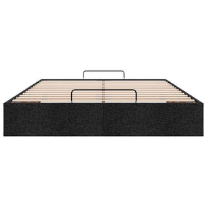 vidaXL Ottoman Bed Frame without Mattress Black 140x200 cm Fabric