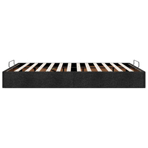 vidaXL Ottoman Bed Frame without Mattress Black 140x200 cm Fabric