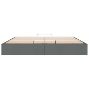 vidaXL Ottoman Bed Frame Dark Grey Fabric 160x200 cm (Mattress Not Included)