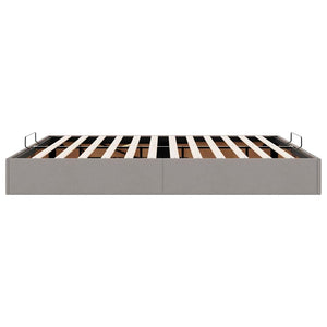 vidaXL Ottoman Bed Frame without Mattress Taupe 160x200 cm Fabric