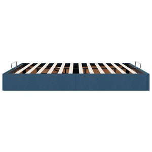 vidaXL Ottoman Bed Frame without Mattress Blue 180x200 cm Fabric