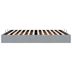 vidaXL Ottoman Bed Frame without Mattress Light Grey 200x200 cm Fabric