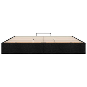vidaXL Ottoman Bed Frame without Mattress Black 200x200 cm Fabric