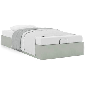 vidaXL Ottoman Bed Frame Light Grey 80x200 cm Velvet
