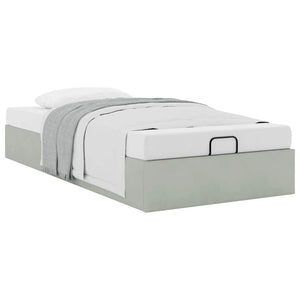 vidaXL Ottoman Bed Frame Light Grey 80x200 cm Velvet