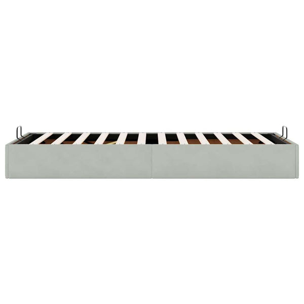 vidaXL Ottoman Bed Frame Light Grey 80x200 cm Velvet