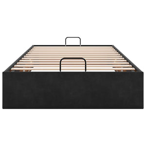 vidaXL Ottoman Bed Frame without Mattress Black 80x200 cm Velvet
