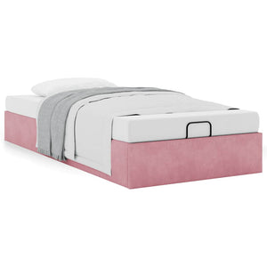 vidaXL Ottoman Bed Frame Pink 80x200 cm Velvet