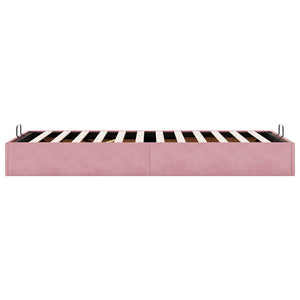 vidaXL Ottoman Bed Frame Pink 80x200 cm Velvet